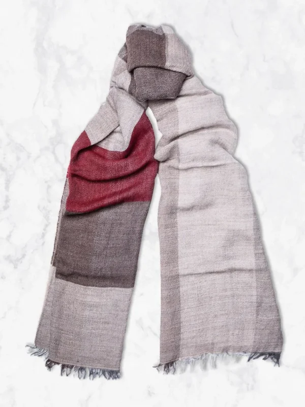 Palenzo Accessoires Et Chaussures | Echarpe - Beige et rouge