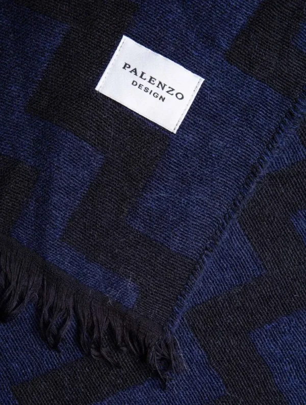 Palenzo Accessoires Et Chaussures | Echarpe - Bleu marine et noir