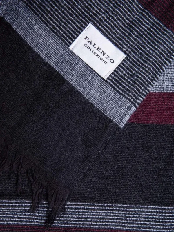 Palenzo Accessoires Et Chaussures | Echarpe - Gris et bordeaux