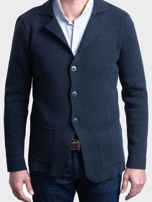 Palenzo Prêt-à-porter | Mailles, Gilets | Gilet boutonné - Bleu marine