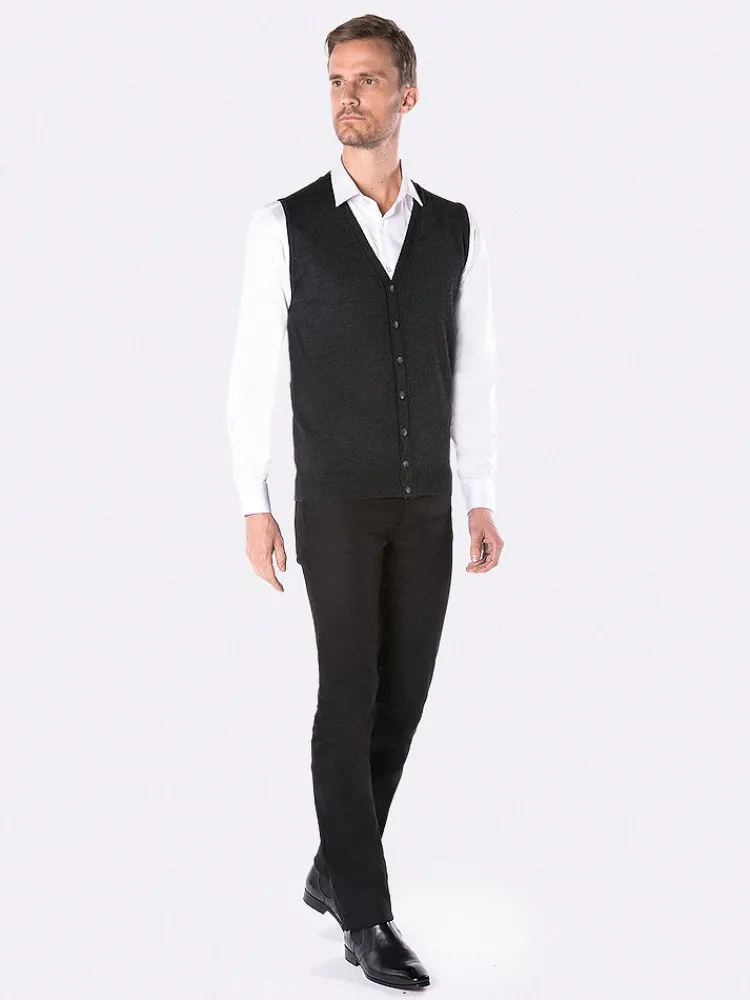 gilet_sans_manche__anthra_1.webp Palenzo Prêt-à-porter | Mailles, Gilets | Gilet sans manche - Anthracite