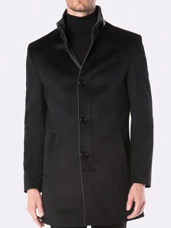 Palenzo Prêt-à-porter | Manteaux | Manteau slim - Noir