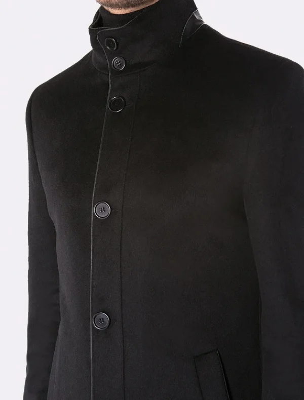 Palenzo Prêt-à-porter | Manteaux | Manteau slim - Noir