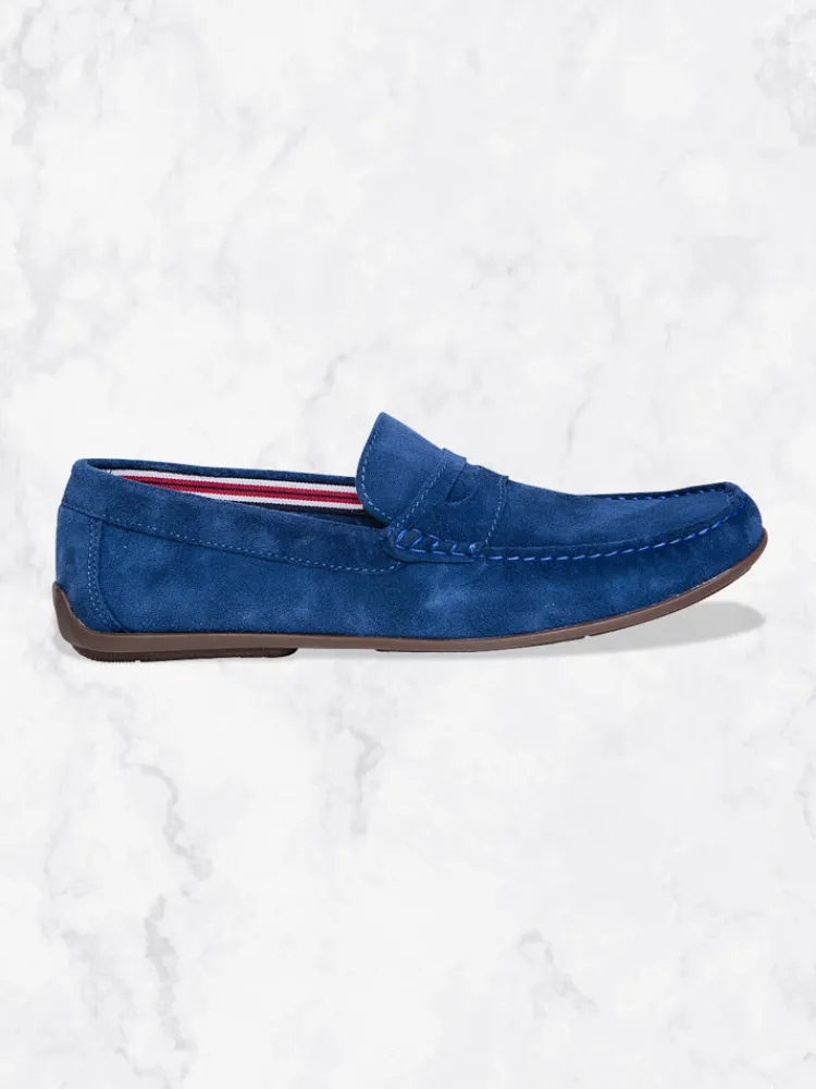mocassins__bleu_0.webp Palenzo Accessoires Et Chaussures | Souliers & Sneakers | Mocassins - Bleu