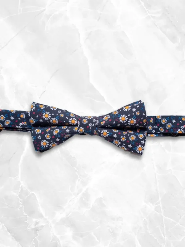 Palenzo Accessoires Et Chaussures | Cravates Et Nœuds Papillon | Nœud papillon - Bleu marine et jaune