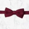 Palenzo Accessoires Et Chaussures | Cravates Et Nœuds Papillon | Nœud papillon tricoté - Bordeaux