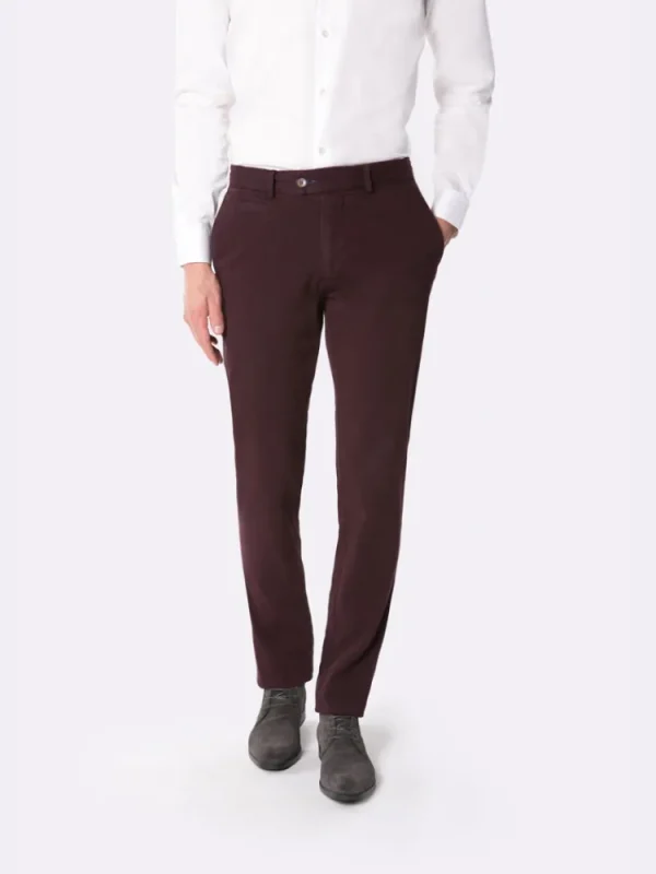Palenzo Prêt-à-porter | Pantalons | Pantalon chino - Bordeaux