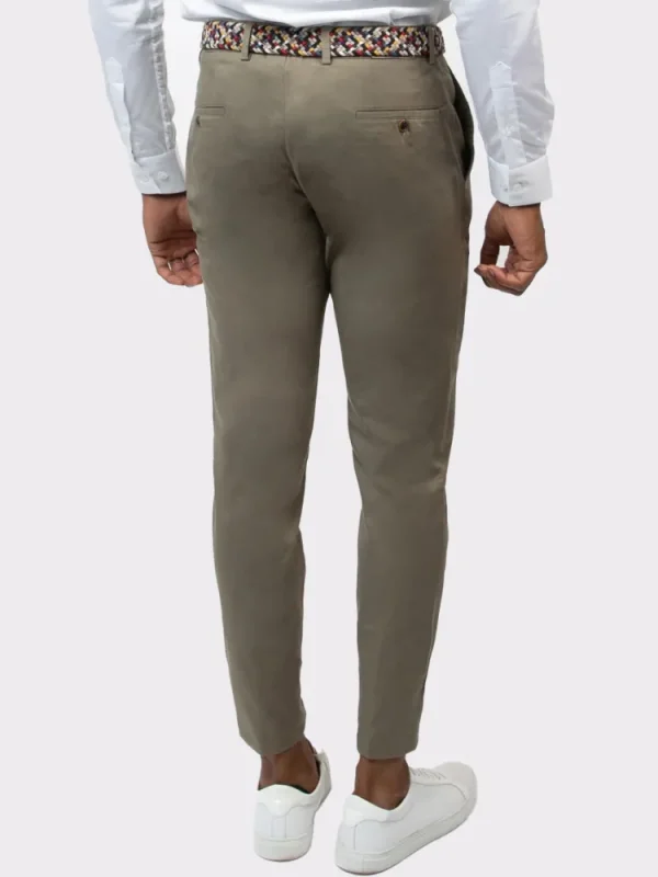 Palenzo Prêt-à-porter | Pantalons | Pantalon chino - Vert Kaki