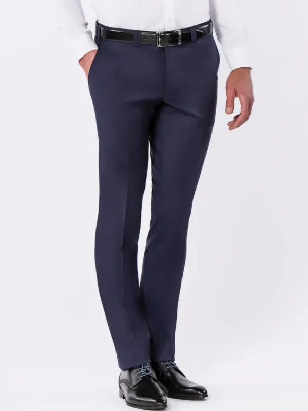 Palenzo Prêt-à-porter | Pantalons | Pantalon slim fit - Bleu marine