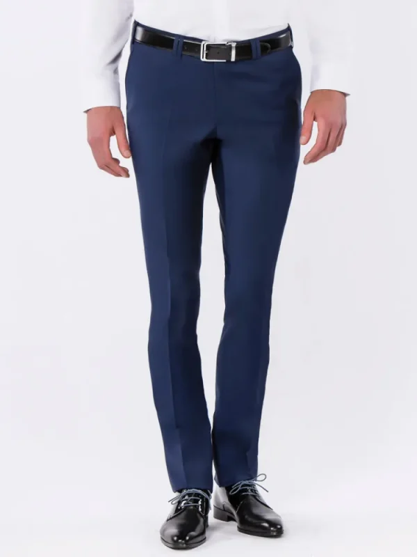 Palenzo Prêt-à-porter | Pantalons | Pantalon slim fit - Bleu roi