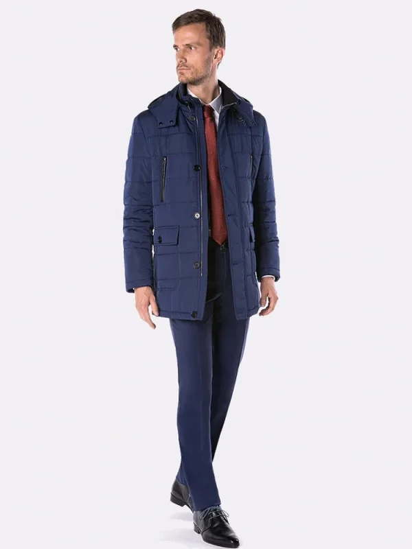Palenzo Prêt-à-porter | Manteaux | Parka slim - Bleu