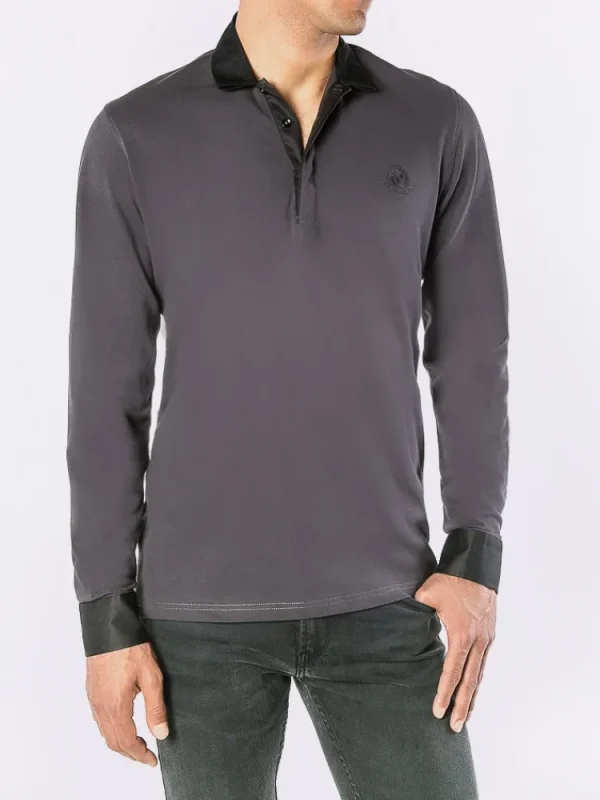 Palenzo Prêt-à-porter | Polo, Tee-shirt | Polo - Anthracite et noir