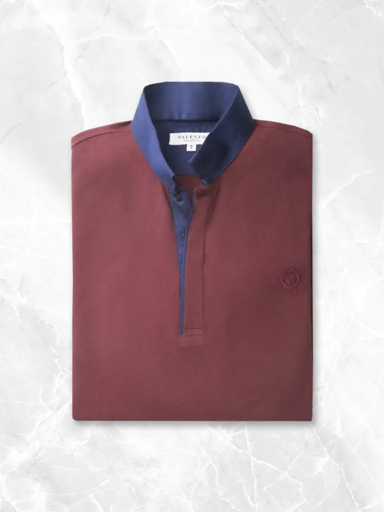 polo__bordeaux_et_bleu_0.webp Palenzo Prêt-à-porter | Polo, Tee-shirt | Polo - Bordeaux et bleu