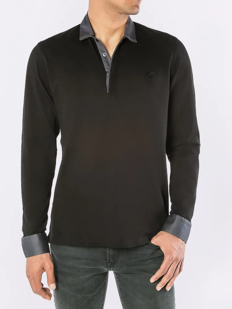 polo__noir_et_anthracite_1.webp Palenzo Prêt-à-porter | Polo, Tee-shirt | Polo - Noir et anthracite