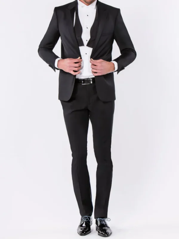 Palenzo Cérémonie | Prêt-à-porter | Smocking slim fit - Noir