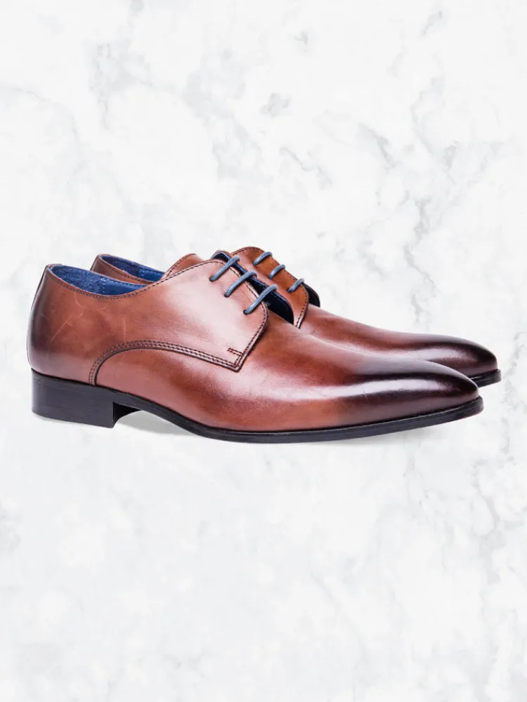 souliers_derby__cognac_1.webp Palenzo Accessoires Et Chaussures | Souliers & Sneakers | Souliers derby - Cognac