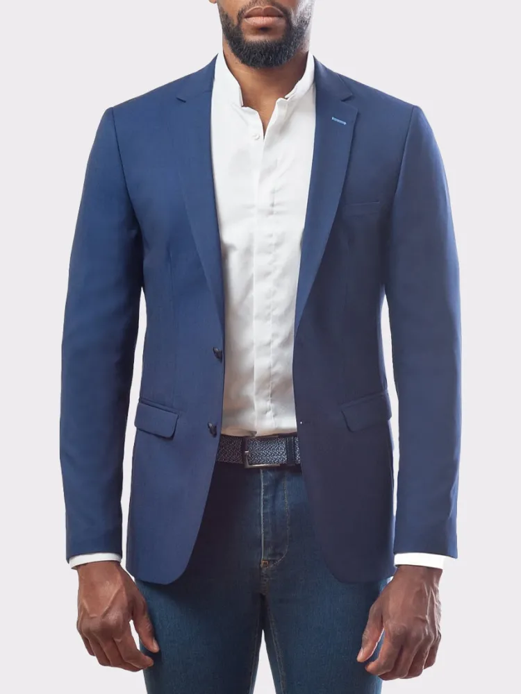 veste_slim_fit__bleu_0.webp Palenzo Prêt-à-porter | Vestes & Blazers | Veste slim fit - Bleu
