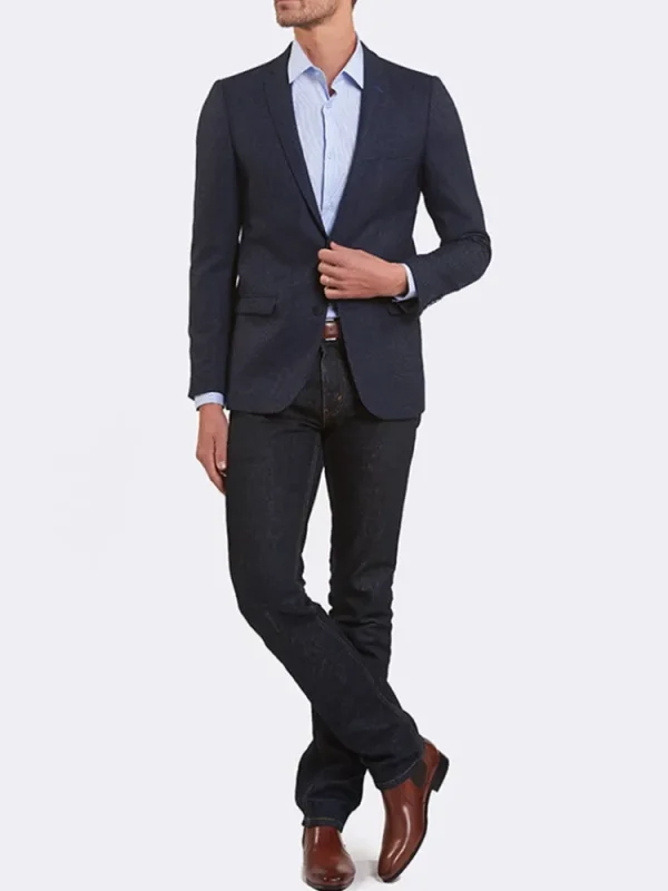 Palenzo Prêt-à-porter | Vestes & Blazers | Veste slim fit - Bleu