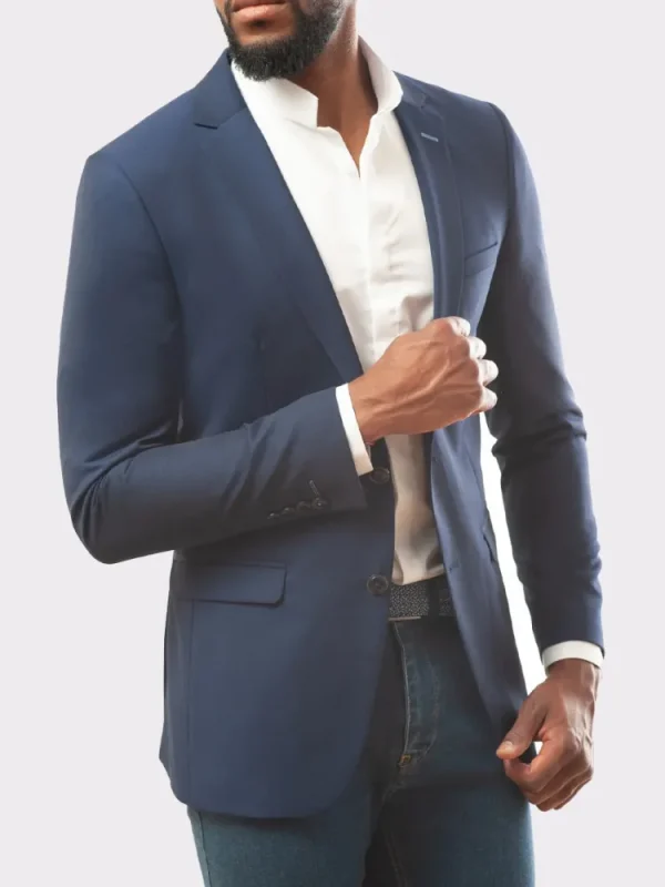 Palenzo Prêt-à-porter | Vestes & Blazers | Veste slim fit - Bleu