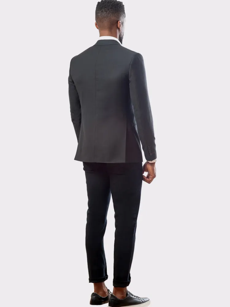veste_slim_fit__noir_1.webp Palenzo Prêt-à-porter | Vestes & Blazers | Veste slim fit - Noir